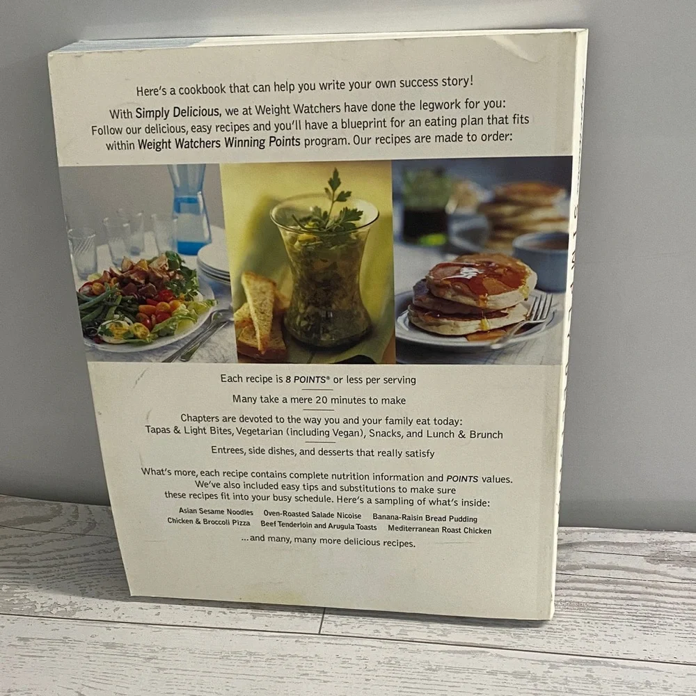 Weight Watchers Simply Delicious Winning Points Cookbook Healthy Recipes WW